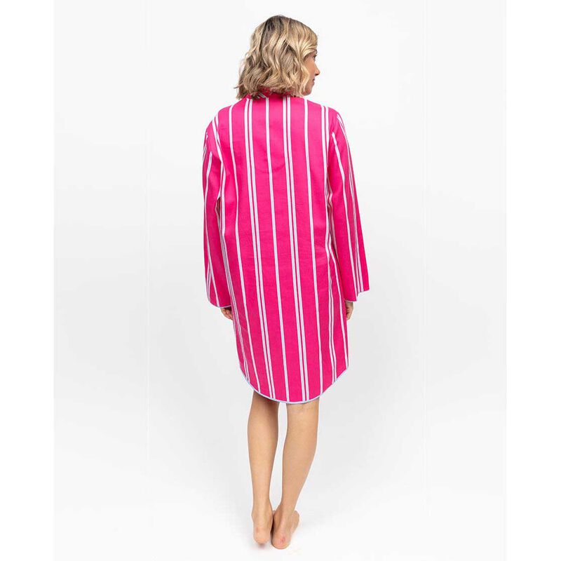 Cyberjammies Chloe Pink Printed Stripe L/Slv Nightshirt image number 1